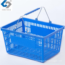 29L Best-Selling Plastic Baskets with Two Metal Handles